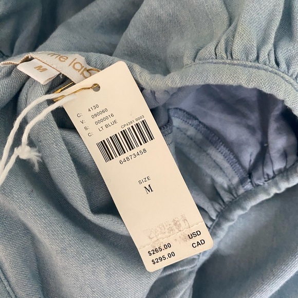 Love The Label Anthropologie Blue Denim Chambray nightgown cutout dress - Picture 9 of 14